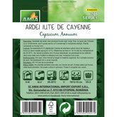 Hectarul - Seminte Ardei iute DE CAYENNE A AMIA 1gr